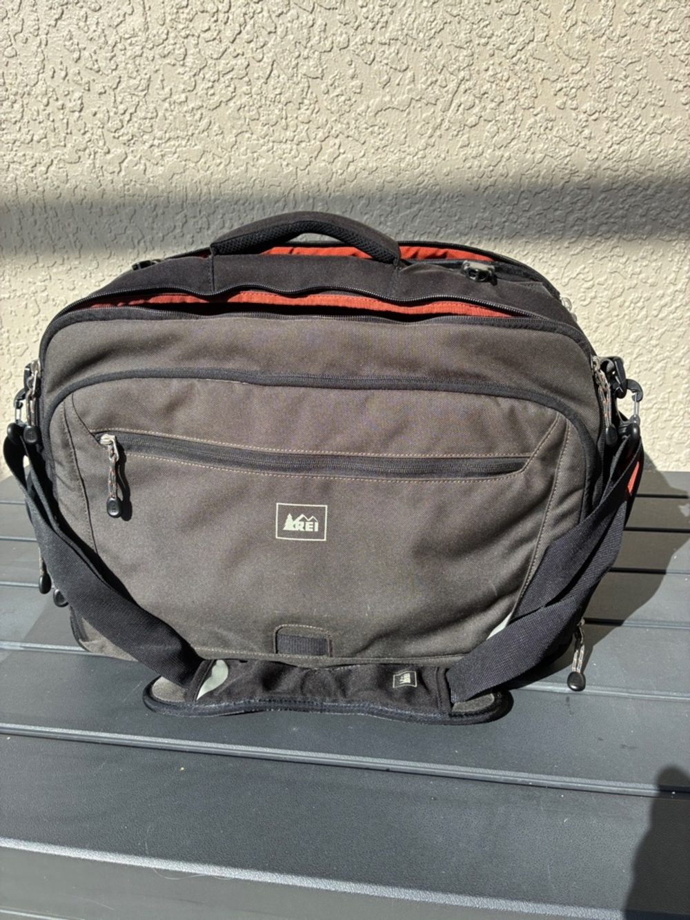 REI Black and Gray Laptop Bag